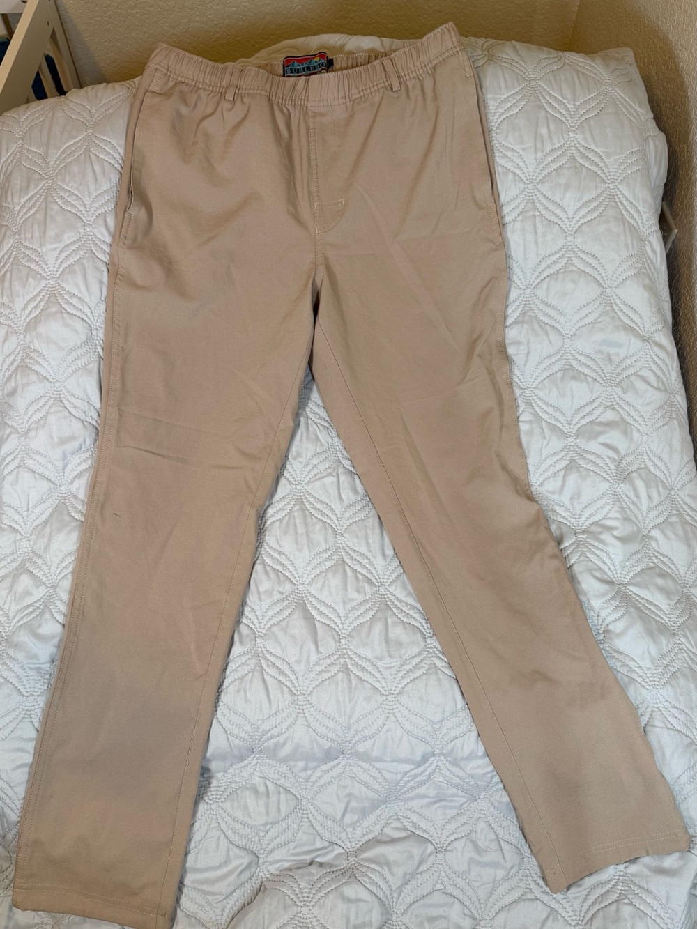 Burlebo Khaki Performance‎ Pants Mens Medium Stretch Golf Casual